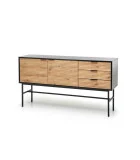 MURANO KM-1 CHEST, COLOR: ARTISAN OAK/BLACK