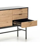 MURANO KM-1 CHEST, COLOR: ARTISAN OAK/BLACK