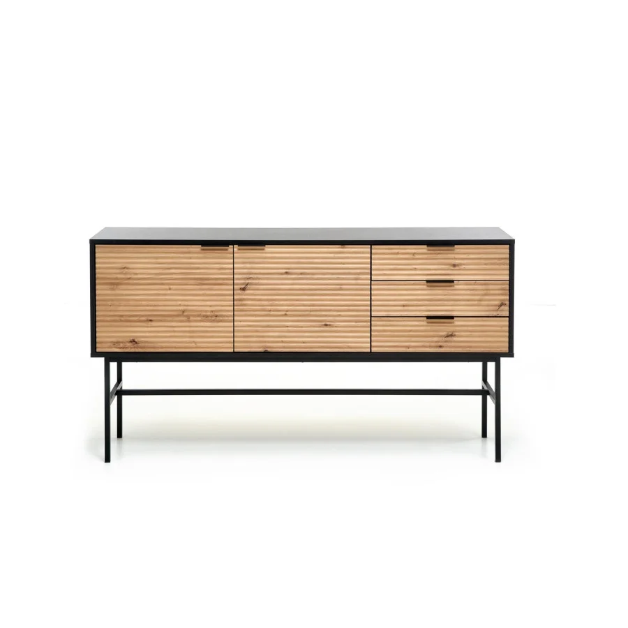 MURANO KM-1 CHEST, COLOR: ARTISAN OAK/BLACK