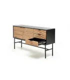 MURANO KM-1 CHEST, COLOR: ARTISAN OAK/BLACK