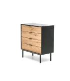 MURANO KM-2 CHEST, COLOR: ARTISAN OAK/BLACK