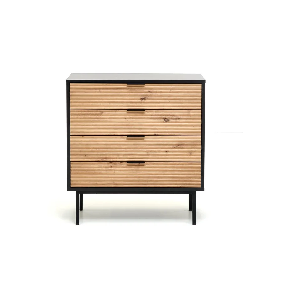 MURANO KM-2 CHEST, COLOR: ARTISAN OAK/BLACK