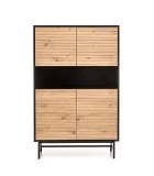 MURANO KM-3 CHEST, COLOR: ARTISAN OAK/BLACK