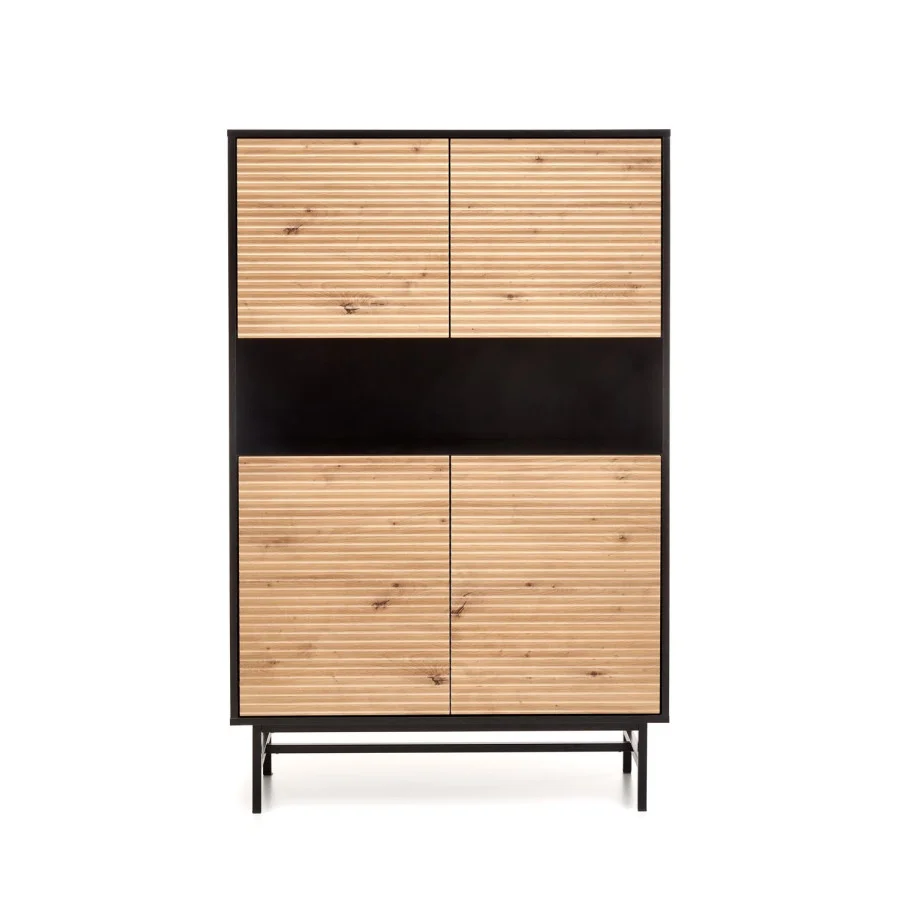 MURANO KM-3 CHEST, COLOR: ARTISAN OAK/BLACK