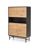 MURANO KM-3 CHEST, COLOR: ARTISAN OAK/BLACK