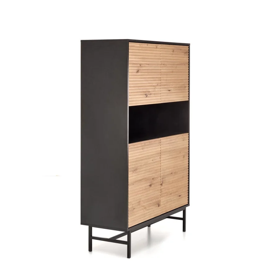 MURANO KM-3 CHEST, COLOR: ARTISAN OAK/BLACK