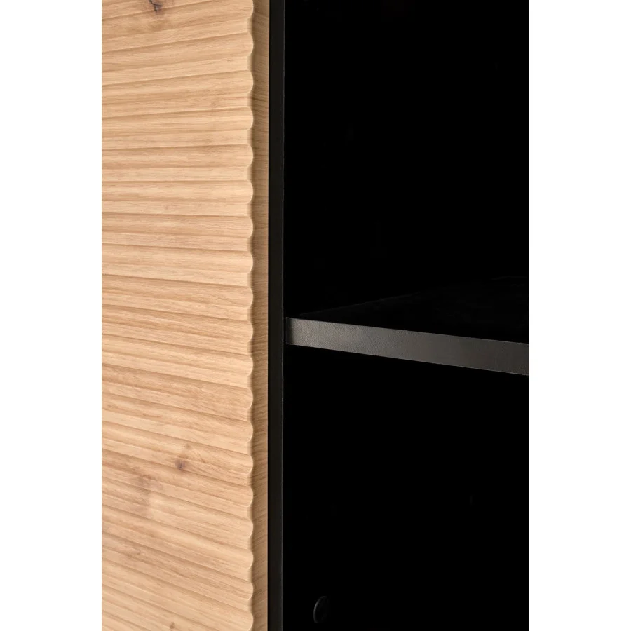 MURANO KM-3 CHEST, COLOR: ARTISAN OAK/BLACK