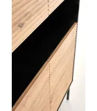 MURANO KM-3 CHEST, COLOR: ARTISAN OAK/BLACK