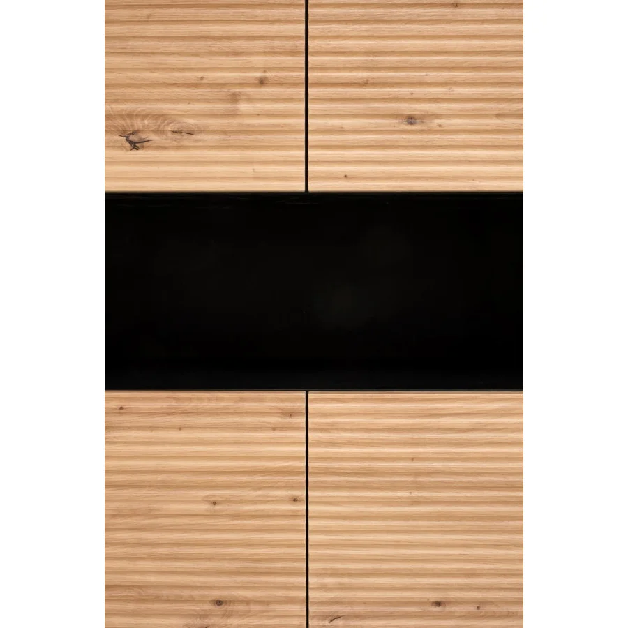 MURANO KM-3 CHEST, COLOR: ARTISAN OAK/BLACK