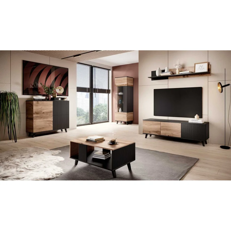 RANDOM KM-2 CHEST, COLOR: WOTAN OAK / BLACK