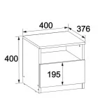 Cabinet Bright 400х376х400 mm
